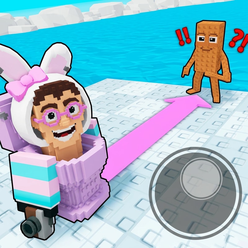 replace the bunny penguin with this brainrot and replace the red penguin with this brainrot do not alter the scene/positioning/size increase the image quality slightly to 1080p