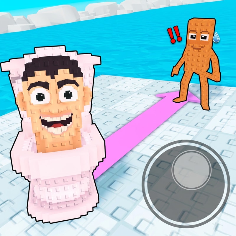 replace the bunny penguin with this brainrot and replace the red penguin with this brainrot do not alter the scene/positioning/size increase the image quality slightly to 1080p