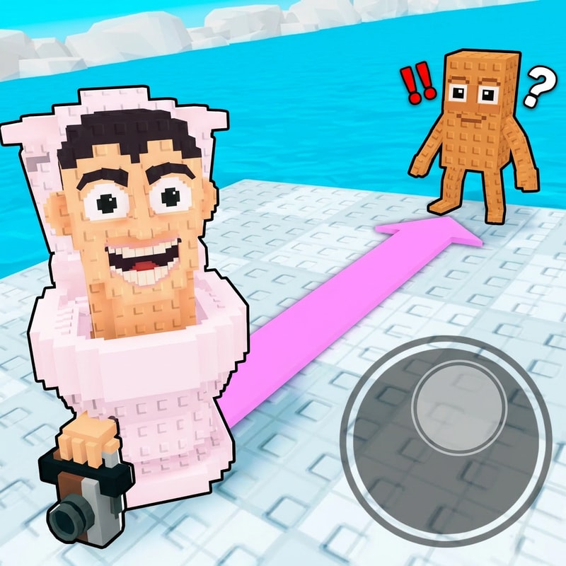 replace the bunny penguin with this brainrot and replace the red penguin with this brainrot do not alter the scene/positioning/size increase the image quality slightly to 1080p