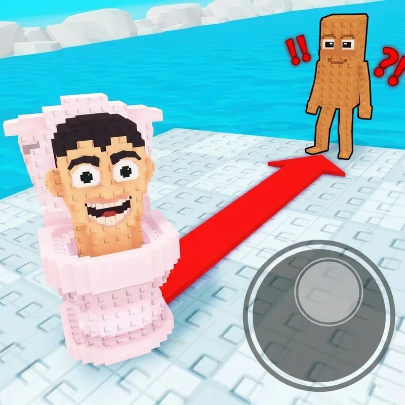 remove the black outline from the toilet make the arrow red and make the brown guy a little taller he looks squished