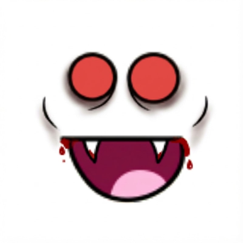 remove the pupils just make the eyes red and change ABSOLUTELY NOTHING ELSE