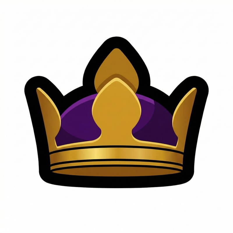 make this crown feel VIP+ do not change the art style or dramastically alter features or the style do not write VIP+ on the crown either, you can either change the colors or slightly modify the crown do not add sparkles