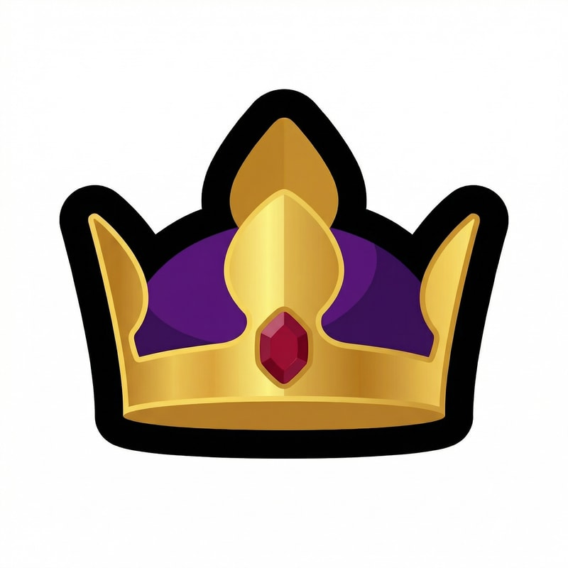 make this crown feel VIP+ do not change the art style or dramastically alter features or the style do not write VIP+ on the crown either, you can either change the colors or slightly modify the crown do not add sparkles