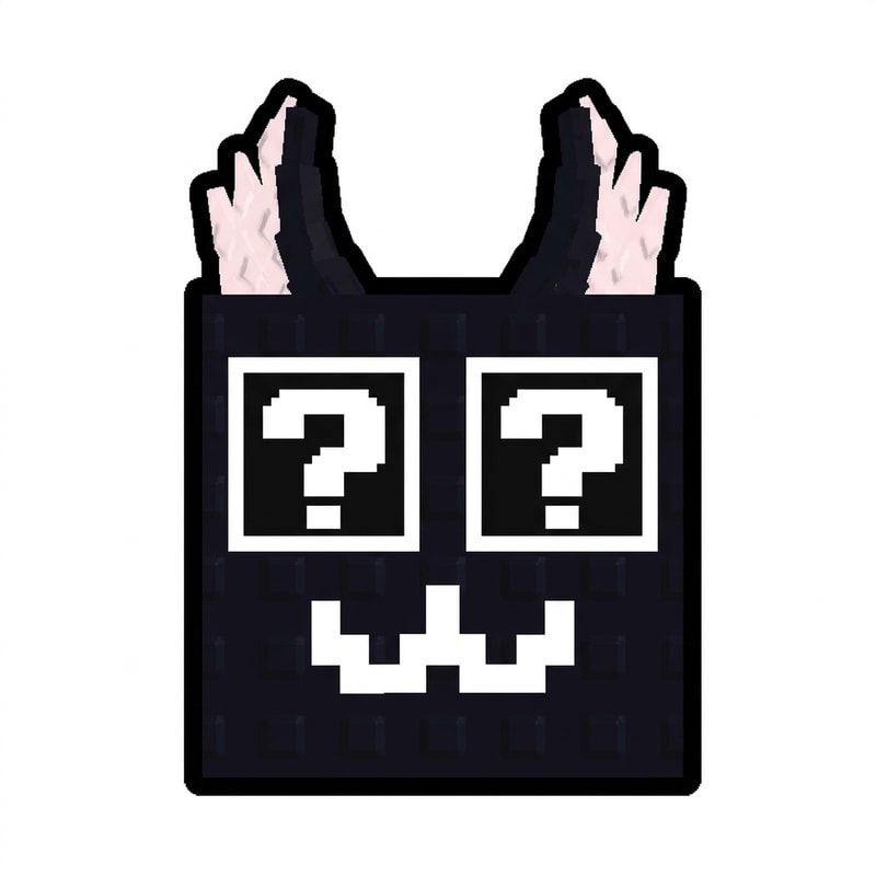 make this lucky block face forward DO NOT TOUCH THE OUTLINE THICKNESS  DO NOT CHANGE ANYTHING ELSE