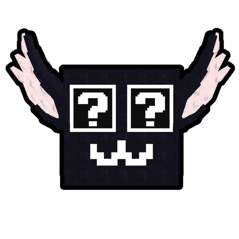 make this lucky block face forward DO NOT TOUCH THE OUTLINE THICKNESS  DO NOT CHANGE ANYTHING ELSE