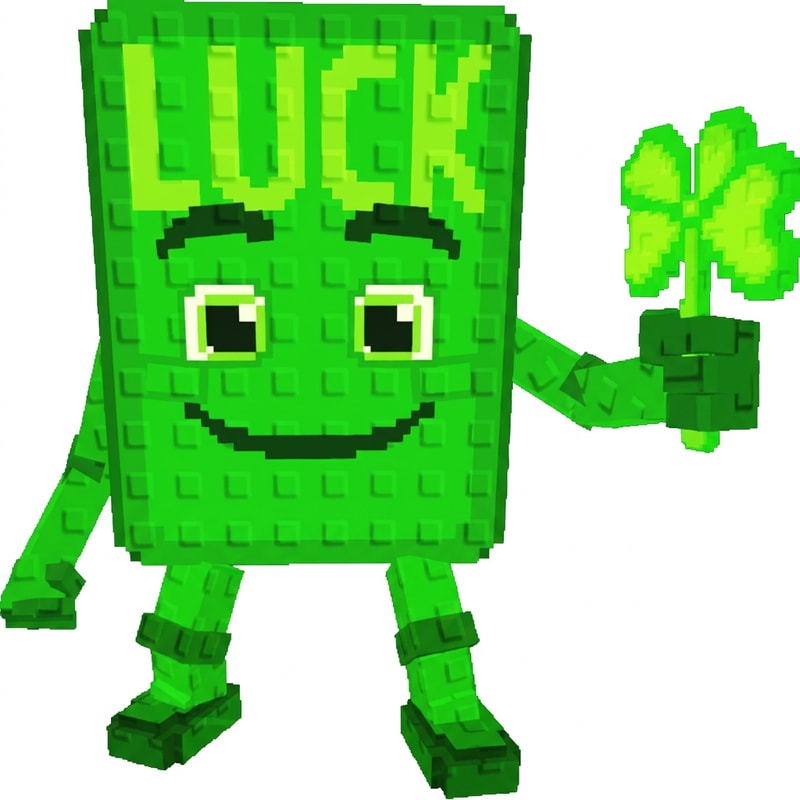 make him hold the clover in his hand properly DO NOT CHANGE ANYTHING ELSE