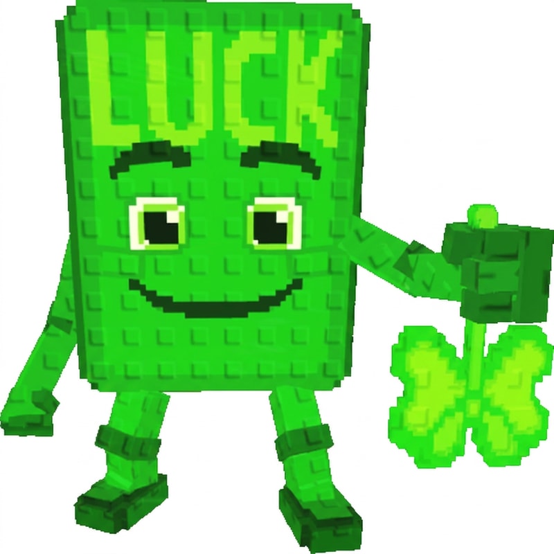 make him hold the clover in his hand properly DO NOT CHANGE ANYTHING ELSE