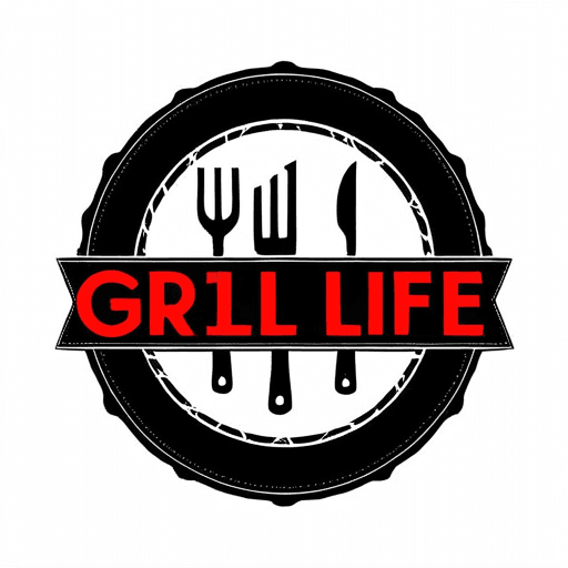 Professional logo design. Grill Life text  <lora:sdxlbase20:1>