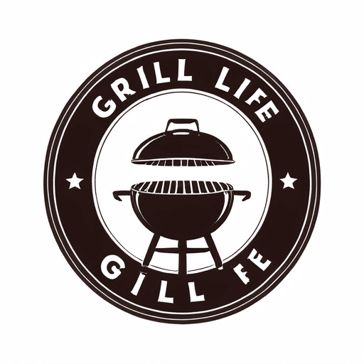 Professional logo design. A Grill Life logo with solid border lines <lora:sdxlbase20:1>