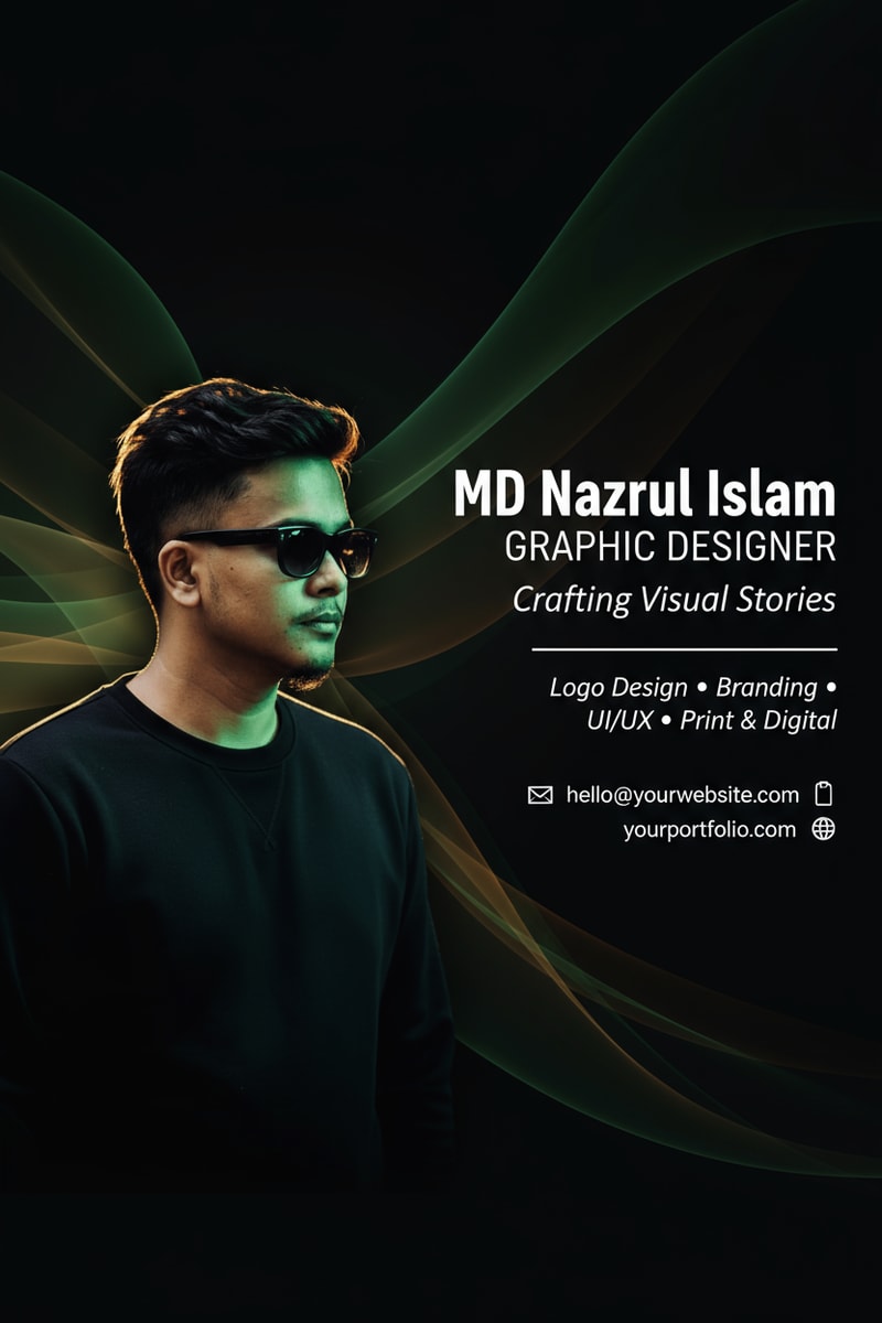 Hello ai, my name is MD Nazrul Islam. I am a professional graphic designer. I want to make a Facebook cover design. So please give me good content to make a Facebook cover design and design it for me. And this cover will promote my ID. My Facebook cover size is 851 pixels*360 pixels