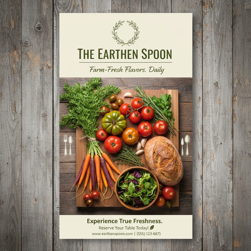 You design me different types of restaurant posters. The posters must be unique. I will give these designs to the client.