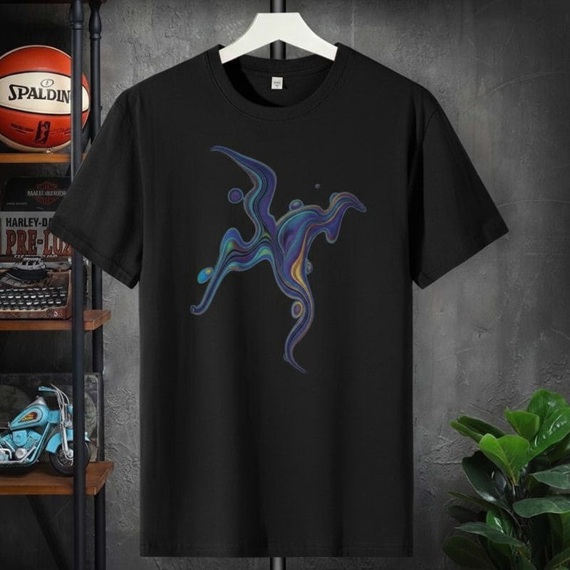 Hello AI, you bring me something new. Which no one has done before. Design me a T shart.