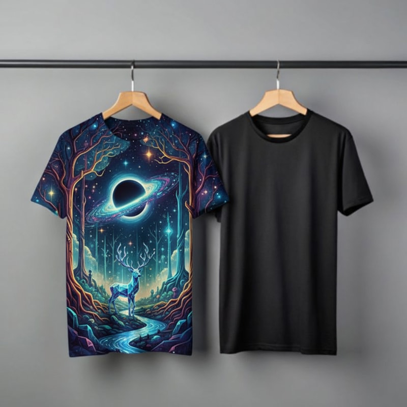 Hello AI, you bring me something new. Which no one has done before. Design me a T shart.