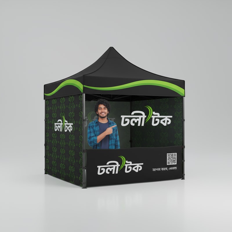 Generate Headline for tent design .Please give me a new and better design based on this design with detailed description.