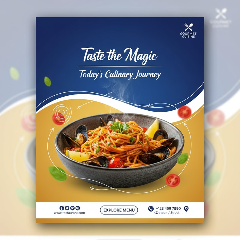 You design me a creative social media poster. Design my social media poster with beautiful headlines. I will give these designs to the client. So the designs have to be unique.