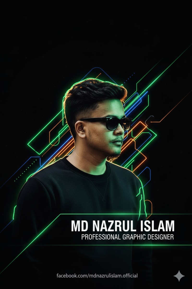 Hello ai, my name is MD Nazrul Islam. I am a professional graphic designer. I want to make a Facebook cover design. So please give me good content to make a Facebook cover design and design it for me. And this cover will promote my ID. My Facebook cover size is 851 pixels*360 pixels