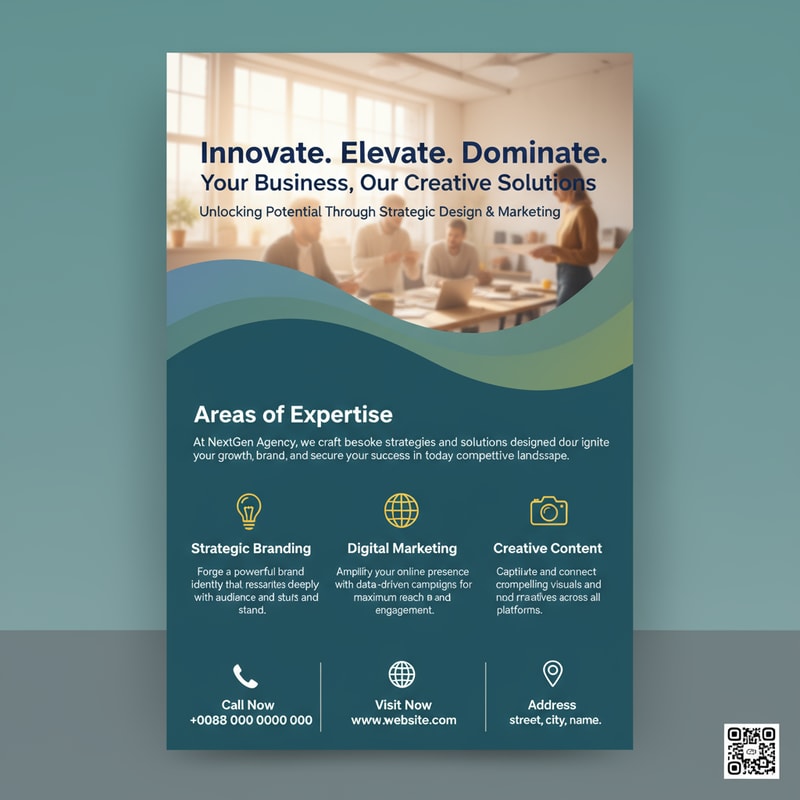 Generate Headline for Rollup design .Please give me a new and better design based on this design with detailed description.