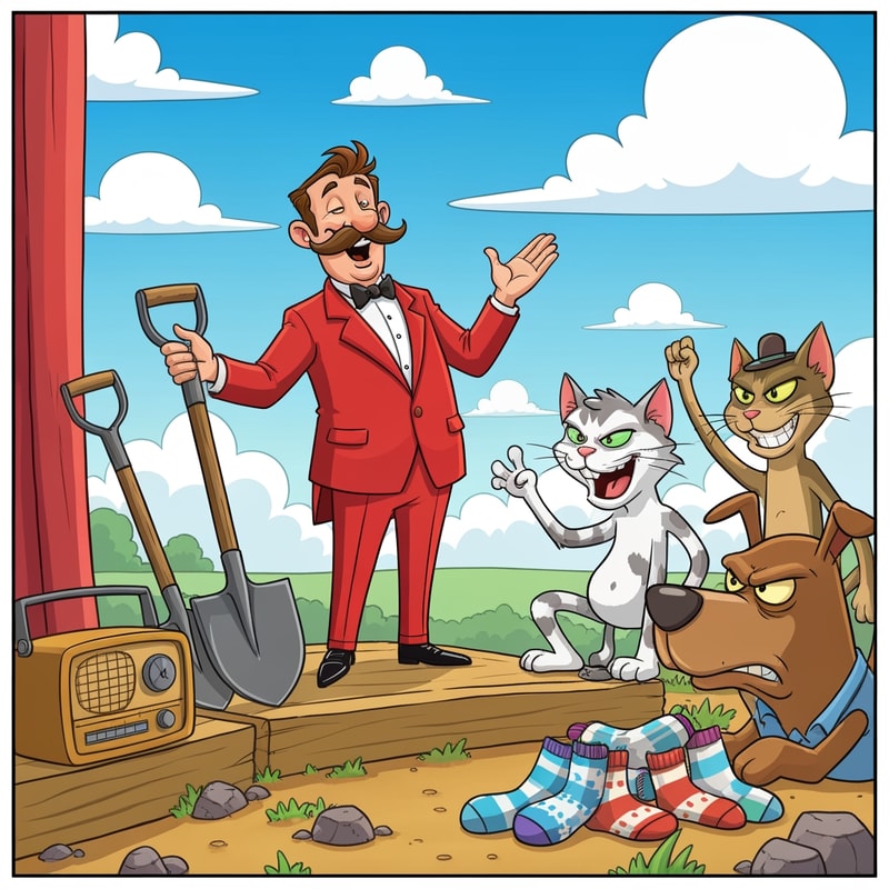 design an auction image naything resmebling an auction cartoon image