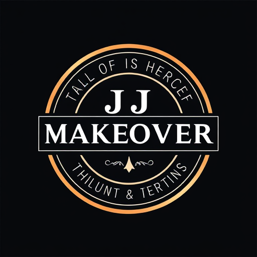 Professional logo design. JJ MAKEOVER round