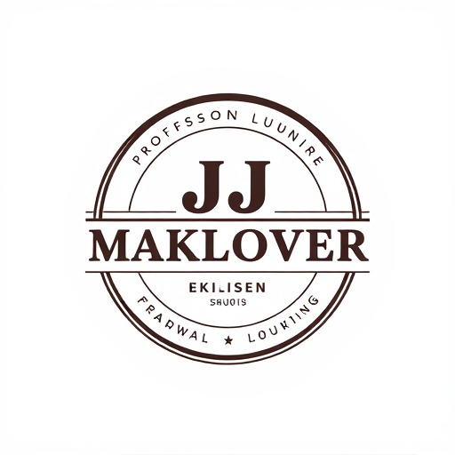 Professional logo design. JJ MAKEOVER round