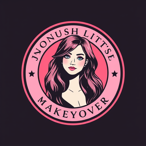 Professional logo design. JJ MAKEOVER round girl s