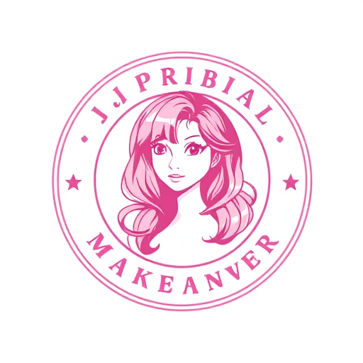 Professional logo design. JJ MAKEOVER round girl s