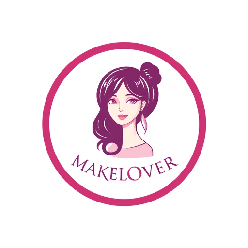Professional logo design. JJ MAKEOVER round girl s