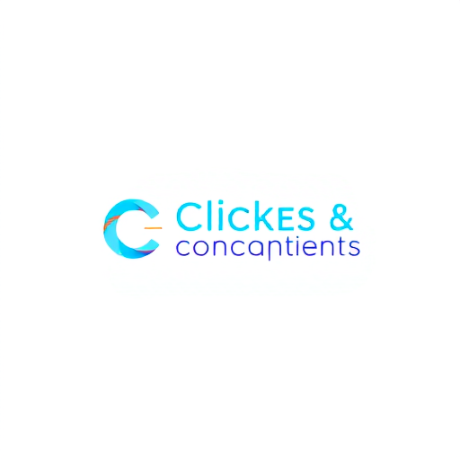Professional logo design. Act as a highly experienced graphic designer with 25 years of expertise in creating logos for startups. Design a logo for 'Clicks & Concepts,' an event management company specializing in private birthdays, corporate events, and photoshoots. The logo should combine a Wordmark and logo mark highligting the Letters C, &, C to reflect the startup's dynamic identity. Use sky blue as the primary color, and suggest a complementary color combination that works well with it. Focus on a vibrant color palette that appeals to younger audiences. The design should balance playfulness with professionalism to resonate with both corporate and private clients.