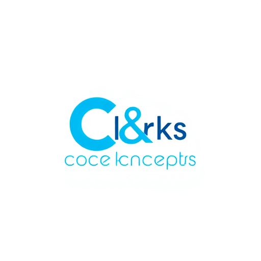 Professional logo design. Act as a highly experienced graphic designer with 25 years of expertise in creating logos for startups. Design a logo for 'Clicks & Concepts,' an event management company specializing in private birthdays, corporate events, and photoshoots. The logo should combine a Wordmark and logo mark highligting the Letters C, &, C to reflect the startup's dynamic identity. Use sky blue as the primary color, and suggest a complementary color combination that works well with it. Focus on a vibrant color palette that appeals to younger audiences. The design should balance playfulness with professionalism to resonate with both corporate and private clients.