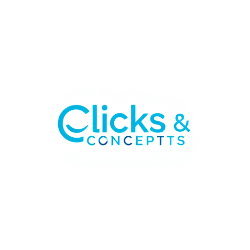 Professional logo design. Act as a highly experienced graphic designer with 25 years of expertise in creating logos for startups. Design a logo for 'Clicks & Concepts,' an event management company specializing in private birthdays, corporate events, and photoshoots. The logo should combine a Wordmark and logo mark to reflect the startup's dynamic identity. Use sky blue as the primary color, and suggest a complementary color combination that works well with it. Focus on a vibrant color palette that appeals to younger audiences. The design should balance playfulness with professionalism to resonate with both corporate and private clients.