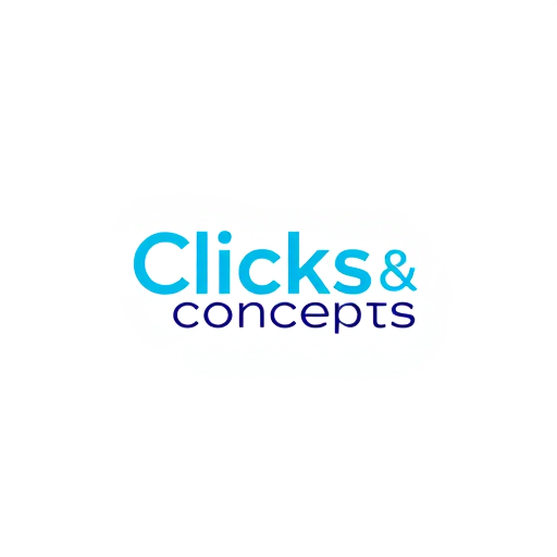 Professional logo design. Act as a highly experienced graphic designer with 25 years of expertise in creating logos for startups. Design a logo for 'Clicks & Concepts,' an event management company specializing in private birthdays, corporate events, and photoshoots. The logo should combine a Wordmark and logo mark to reflect the startup's dynamic identity. Use sky blue as the primary color, and suggest a complementary color combination that works well with it. Focus on a vibrant color palette that appeals to younger audiences. The design should balance playfulness with professionalism to resonate with both corporate and private clients.