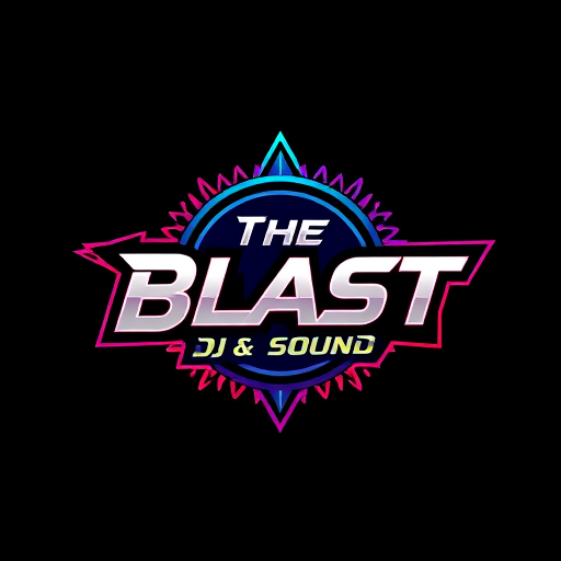 Professional logo design. give me logo for dj company and company name is The Blast DJ & Sound