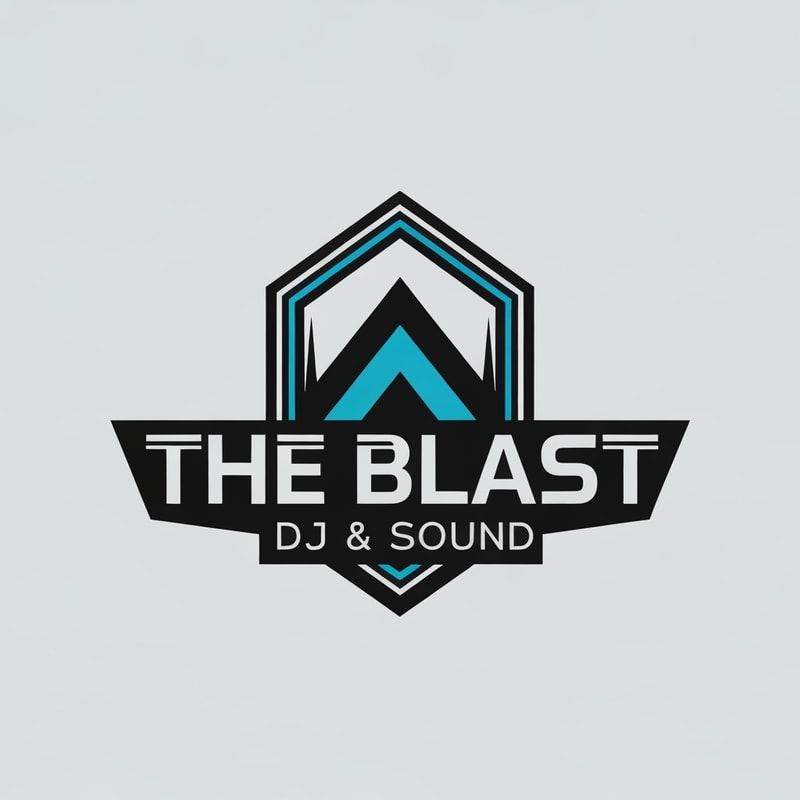 Professional logo design. give me logo for dj company and company name is The Blast DJ & Sound