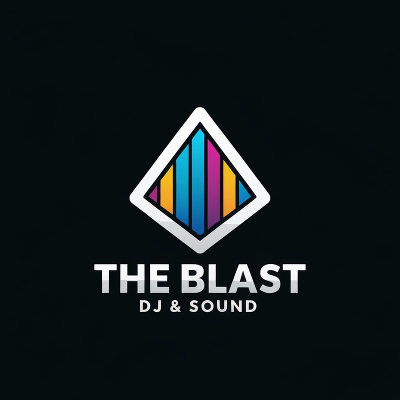 Professional logo design. give me logo for dj company and company name is The Blast DJ & Sound