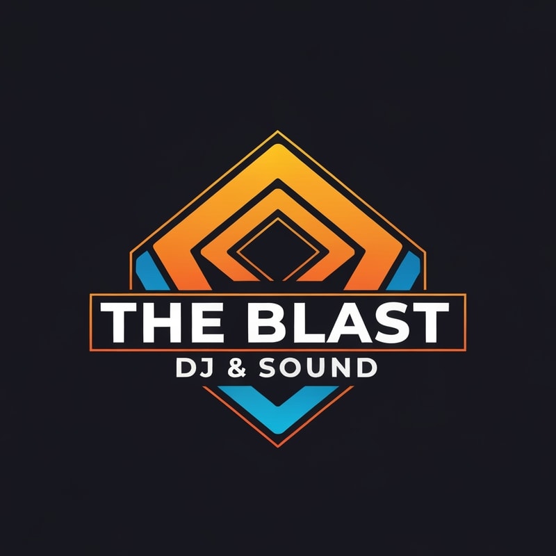 Professional logo design. give me logo for dj company and company name is The Blast DJ & Sound