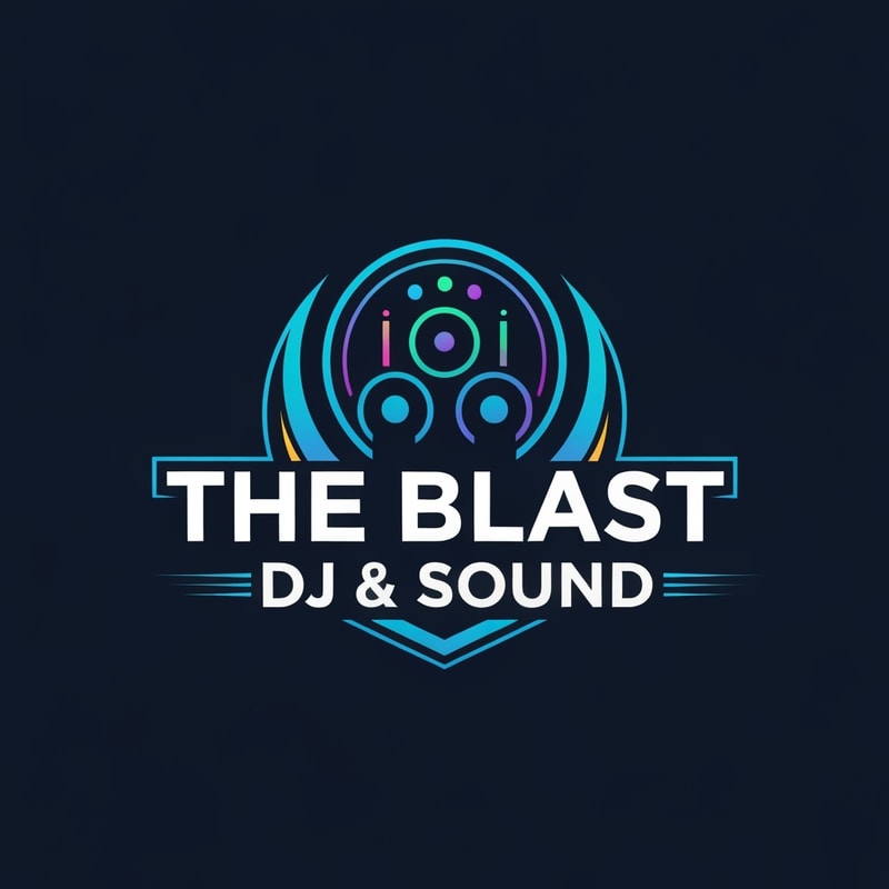 Professional logo design. give me logo for dj company and company name is The Blast DJ & Sound