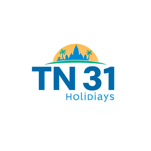 Professional logo design. Design a professional combination mark logo for TN 31 Holidays, a travel and tourism company from Tamil Nadu. The logo should balance modern professionalism with a sense of adventure and cultural identity.Elements to consider:A clean, minimal symbol or icon that reflects travel, holidays, and exploration (like a Bus, Cars, palm tree, sun, or road).Subtle inspiration from Tamil Nadu culture or heritage (temple tower silhouette, waves, coconut trees, hills).Professional typography for “TN 31 Holidays” in bold, modern Long Fonts.Use a color palette that feels vibrant yet trustworthy (blue, orange, green, or earthy tones).Ensure scalability: must look clear on websites, social media, print, and merchandise.Style: Clean, modern, minimal, with a balance of corporate and friendly travel vibes.