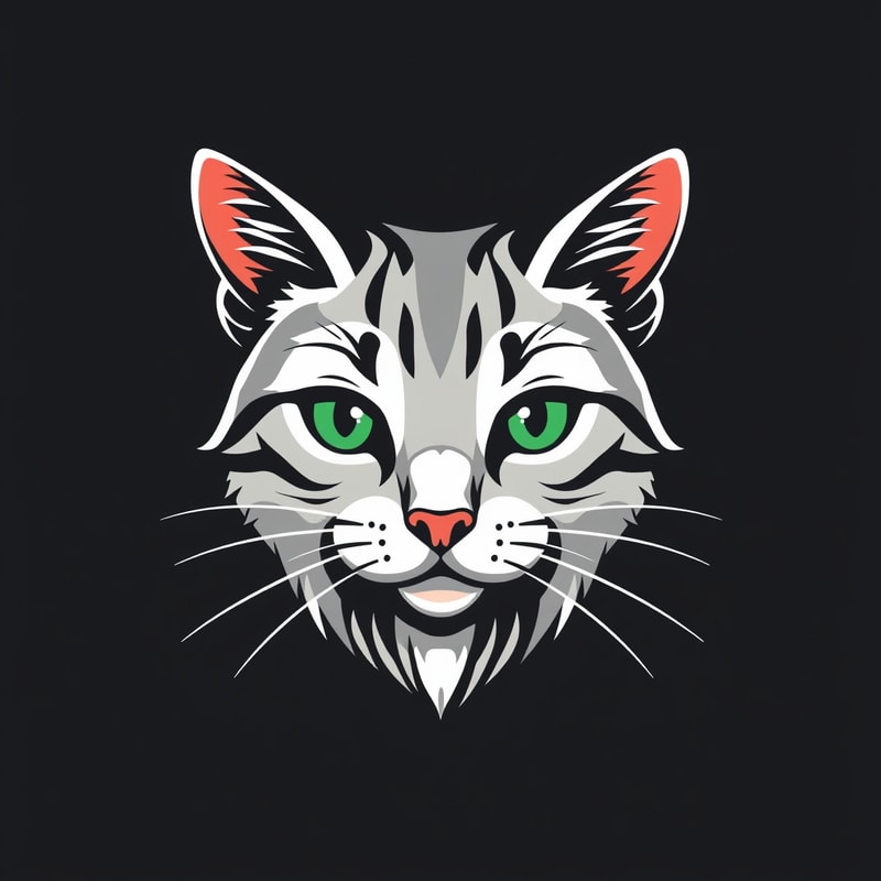 Professional logo design. cat 