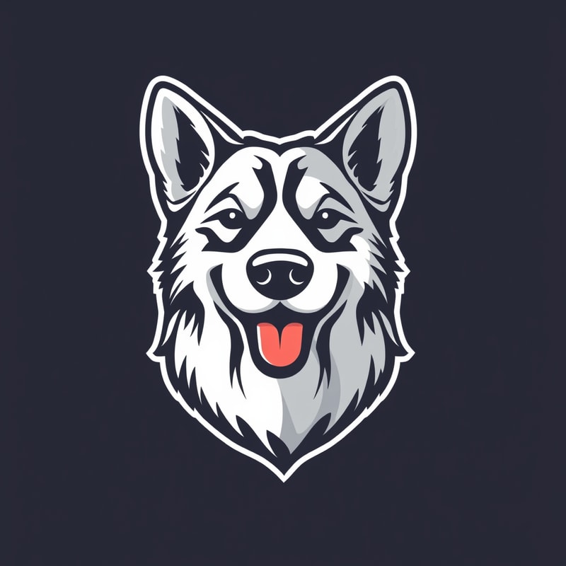 Professional logo design. dog