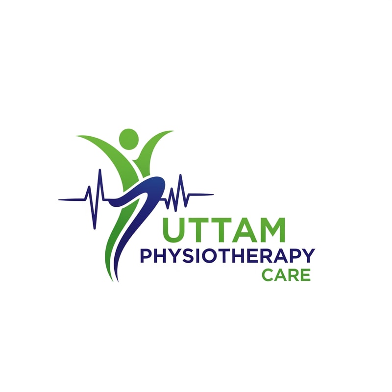 please create Uttam Physiotherapy care logo

color code = 31D62E and 2058D6