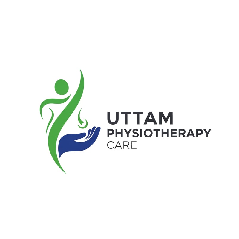 Design a minimal and creative logo for a professional physiotherapy clinic named “Uttam Physiotherapy Care”.
The logo should represent healing, movement, strength, recovery, and care.
Use a clean, modern, minimal style with a human body posture, spine, joint, hand support, or abstract motion symbol related to physiotherapy.
Color palette must include green (#31D62E) symbolizing health and recovery, and blue (#2058D6) symbolizing trust and professionalism.
Use a flat vector design, smooth curves, balanced spacing, and medical-friendly aesthetics.
Typography should be simple, sans-serif, professional, easy to read.
White or light background, no shadows, no gradients, no 3D effects.
Suitable for clinic board, visiting card, social media, and medical branding.