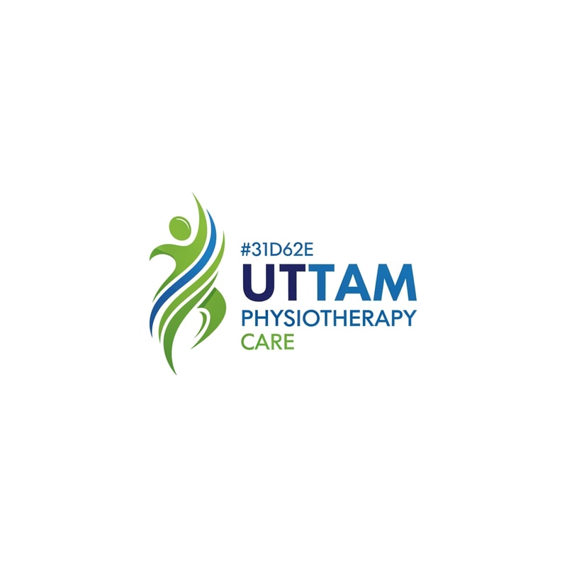 please create Uttam Physiotherapy care logo

color code = 31D62E and 2058D6