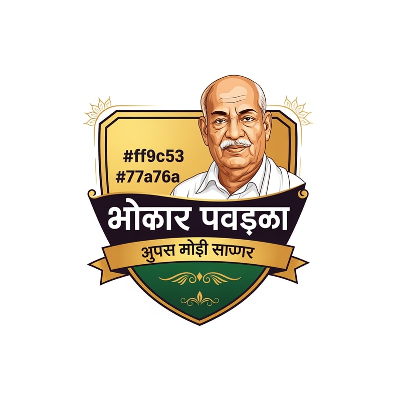Create a premium vector logo inspired by Indian heritage for "सरदार रथयात्रा". 
The logo should have a royal shield-style shape similar to traditional Indian emblem designs.

Main focus: a realistic illustrated portrait of Sardar Vallabhbhai Patel on the right side, same style as reference (dignified, detailed vector illustration, warm lighting, respectful look).

Color palette strictly:
Primary color: #ff9c53
Secondary color: #77a76a
Use gradients and golden highlights to make it premium.

Important elements:
- Keep the exact Hindi text: "सरदार रथयात्रा"
- Tagline below in ribbon banner: "सरदार आपके द्वार"
- Remove the chariot (rath) completely
- Maintain similar composition and layout as the reference logo
- Clean vector lines, high-end branding style
- Balanced typography with bold Hindi lettering
- Minimal but elegant decorative Indian motifs
- White or light neutral background

Style:
modern + traditional Indian fusion logo, vector, print-ready, ultra high resolution, professional branding, Adobe Illustrator style.

flat vector logo, brand identity, symmetrical composition, minimal shadows, crisp edges, 4k, print ready