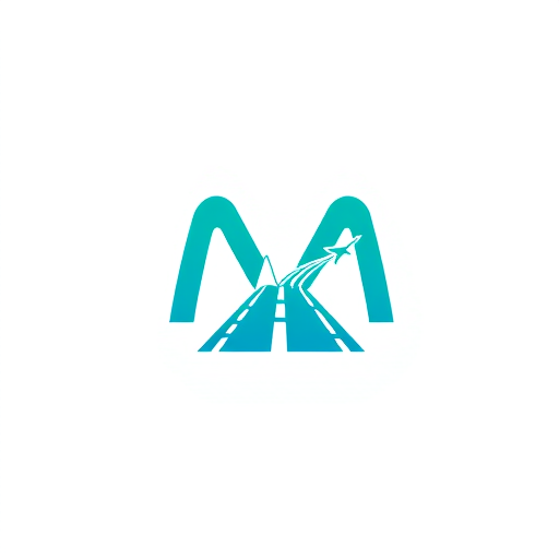 Professional logo design. Concept: The letter M is formed from a heartbeat (ECG) line that smoothly transitions into a runway strip or airplane trail.

Symbolism: Health journey + travel path.

Style: Minimal flat or line-art.

Color idea: Teal (#008080), Blue (#007BFF), White background.

Mood: Smart, caring, professional.