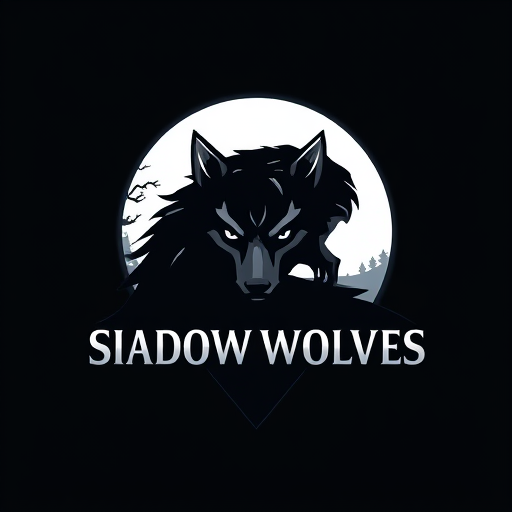 Professional logo design. Shadow Wolves