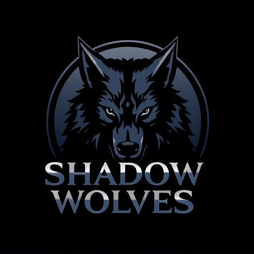 Professional logo design. Shadow Wolves