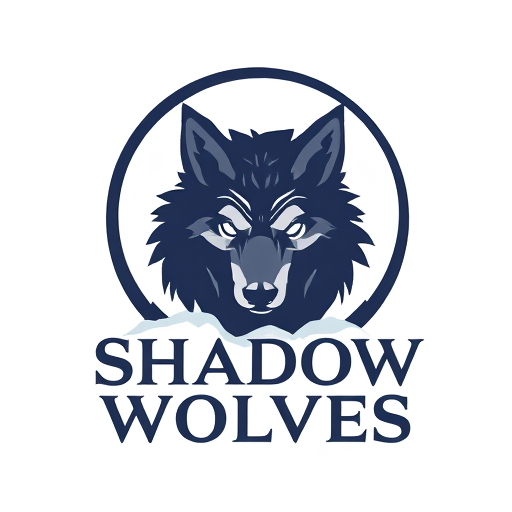 Professional logo design. Shadow Wolves