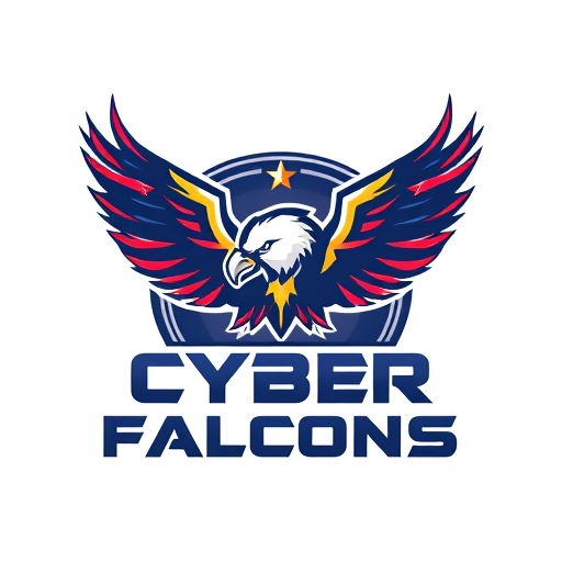 Professional logo design. Cyber Falcons