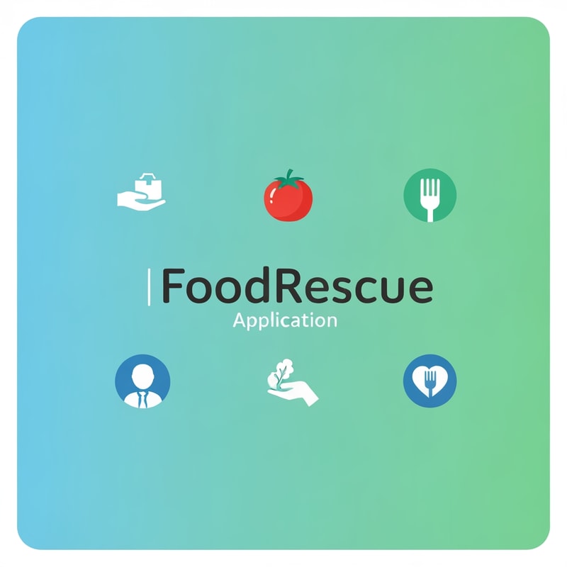 create a app logo of foodrescue diffrents morden looks