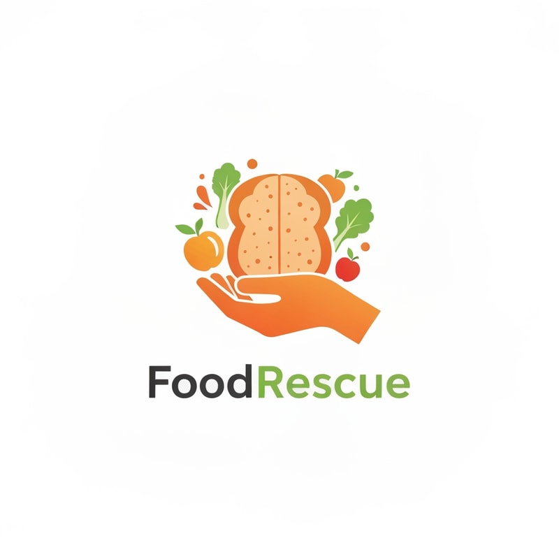 create a app logo of foodrescue